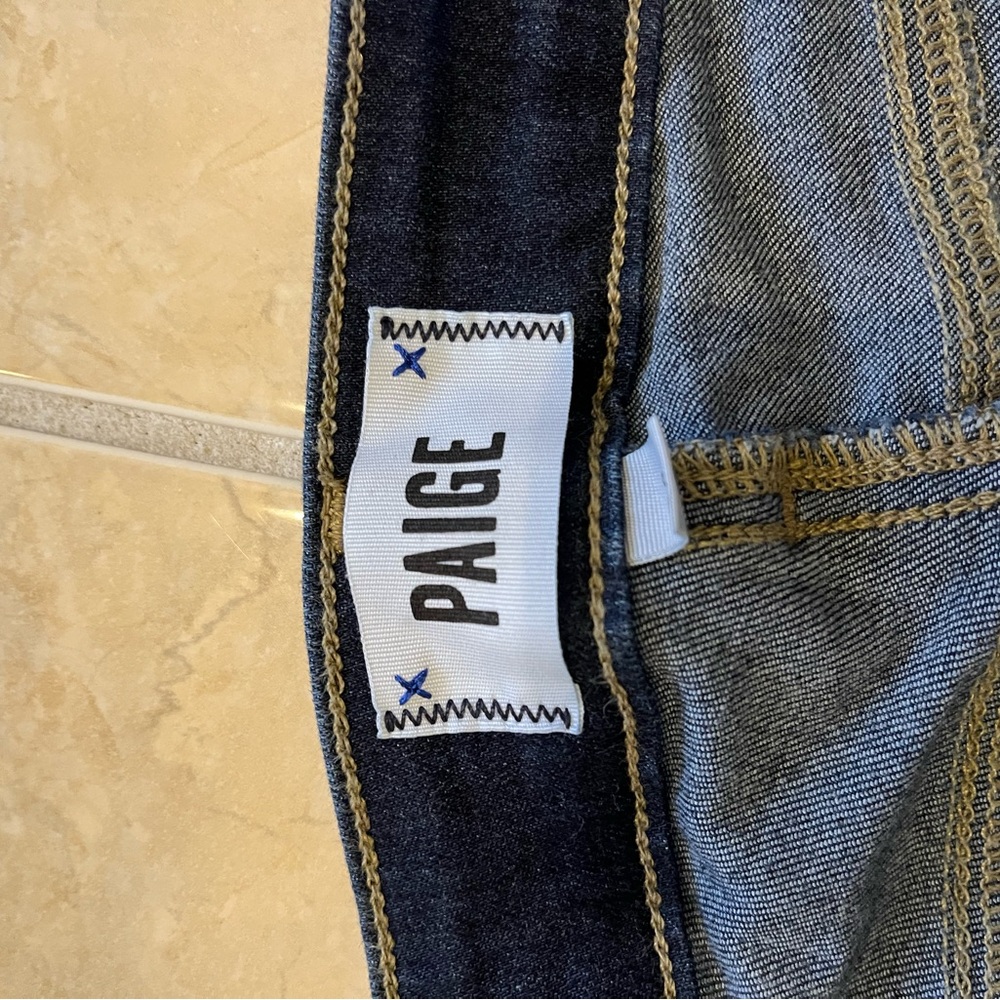 PAIGE Manhattan Dark Wash Straight Leg Jeans Women’s Size petite 26 - Picture 6 of 8